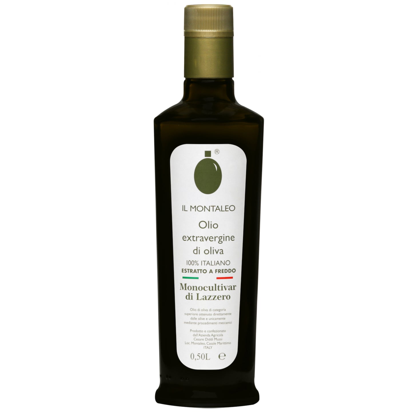 Olio Extravergine di Oliva Monocultivar di Lazzero - 0,50 Lt.